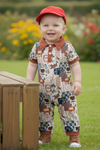 Rodeo multi-printed baby jumpsuit with snaps. RPB60321 SOL