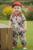 Rodeo multi-printed baby jumpsuit with snaps. RPB60321 SOL