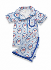 Patriotic girls pajama short set. GSSO013024-SOL