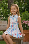 Patriotic Hi-Performance dress with undershorts attached. GSD013012-SOL