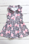 Coquette camouflage printed HI-Performance activewear dress w/under shorts attached. GSD013013-SOL