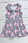 Coquette camouflage printed HI-Performance activewear dress w/under shorts attached. GSD013013-SOL