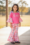 Howdy bell sleeve top and bell bottoms. OFG53462 SOL