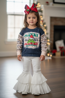  Multi-printed Christmas character sweatshirt.🎄TPG40277 AMY
