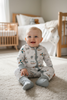 🎍Bamboo made born to fly/helicopter, air balloon printed bodysuit foot closure. RPB50073