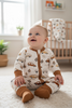 🎍Bamboo made beep-car printed bodysuit foot closure. RPB50071