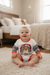 Ho ho ho Santa printed boys baby romper .LR050405-JEANNE