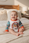 Ho ho ho Santa printed boys baby romper .LR050405-JEANNE