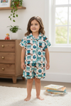 Western printed pajamas 2 piece set. PJG50694 sol