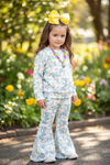Easter bunny printed girls 2 piece set. OFG60116 SOL