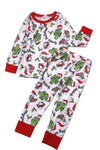 Happy Holidays Western cactus printed pajamas. BLP080712-JEA