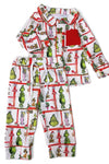 Grinc* & Cindy Christmas character printed pajama set. GLP071806-SOL