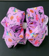 Halloween character printed double layer hair bows. 4PCS/$10.00 BW-DSG-B263