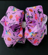 Halloween character printed double layer hair bows. 4PCS/$10.00 BW-DSG-B263