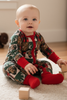 Wild & free Bison printed baby onesie with fold over footie and hands. LR073004 SOL