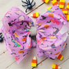 Halloween character printed double layer hair bows. 4PCS/$10.00 BW-DSG-B263