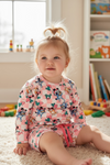 Dog Christmas character printed girls 2 piece set. OFG53157 AMY