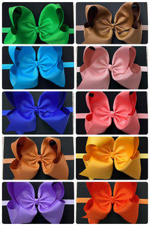 6"Baby headbands available in 10 colors. 5pcs/$10.00