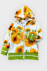 SUNFLOWER PRINTED HOODIE SWEATSHIRT.  WY-900135JEANNE