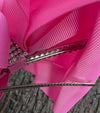 GERANIUM 6.5" WIDE HAIR BOWS. 5PCS/$10.00 DOUBLE LAYER. BW-155-S