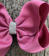 VICTORIAN ROSE 6.5" WIDE HAIR BOWS. 5PCS/$10.00 DOUBLE LAYER. BW-174-S