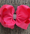 PASSION FRUIT 6.5" WIDE HAIR BOWS. 5PCS/$10.00 DOUBLE LAYER. BW-159-S