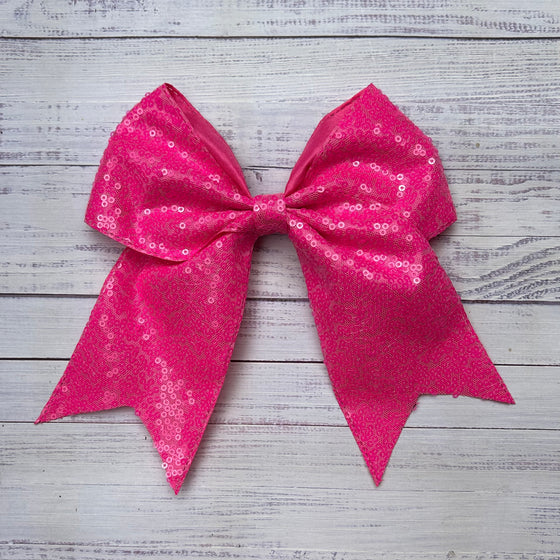 Sequins cheer hair bows w/alligator clip. (6pcs/$10.50) CHEERBOW-2023-B
