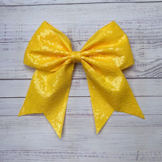 Sequins cheer hair bows w/alligator clip. (6pcs/$10.50) CHEERBOW-2023-B