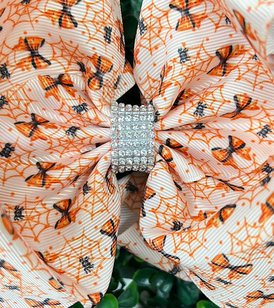 Coquette, spider web printed girls double layer hair bows. 4PCS/$10.00 BW-DSG-B242
