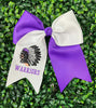 7" X 7" Cheer hair bows with alligator clip. 4pcs/$10.00