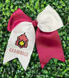 7" X 7" Cheer hair bows with alligator clip. 4pcs/$10.00