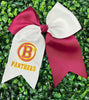 7" X 7" Cheer hair bows with alligator clip. 4pcs/$10.00