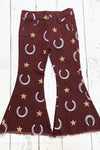HORSESHOE & STAR PRINTED BOOTCUT DENIM JEANS. PNG25153009-LOI