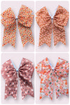 Cute fall floral and Ghost printed hair bows. 5pcs/$10.00