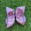5" Moon stitch Halloween, ghost printed girls hair bow. 4pcs/$10.50 BW-DSG-B250