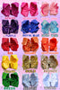 6.5" Double layer sequins hair bows. 4pcs/$10.00 DBW-2 (Added Inventory💖💖