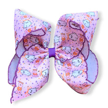  5" Moon stitch Halloween, ghost printed girls hair bow. 4pcs/$10.50 BW-DSG-B250