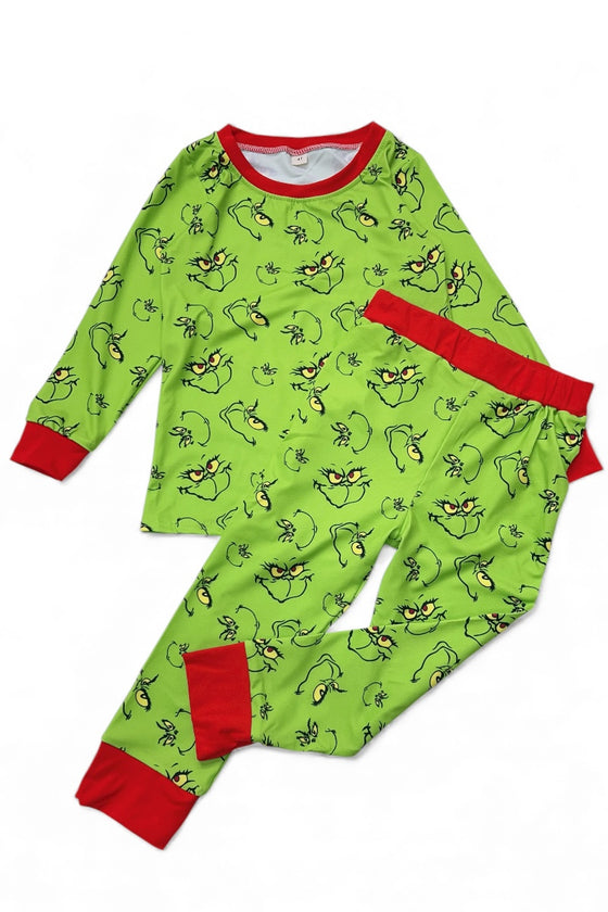 Unisex boys 2 piece set Grinc* pajamas. GLP080102-SOL