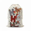 18.5" X 26.5 "Ho Ho Ho printed Christmas sack. SC20