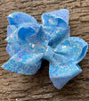 4.5 inch sequins hair bows. 12pcs/$15.00