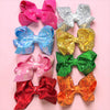 4.5 inch sequins hair bows. 12pcs/$15.00