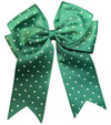 6"X 7" Holographic rhinestone cheer bows. 2pcs/$10.00
