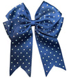 6"X 7" Holographic rhinestone cheer bows. 2pcs/$10.00