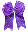 6"X 7" Holographic rhinestone cheer bows. 2pcs/$10.00
