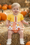 Yellow & Orange plaid baby tunic & baby bloomers. RPG61912 MON