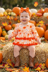 Ghost printed cute ruffle tunic and baby bloomers. RPG62347 AMY