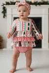 Multi printed Christmas baby set. RPG62519 AMY