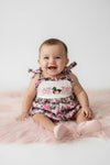 Embroidered mallard duck baby bodysuit. RPG63770 AMY