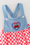 Strawberry printed bubble baby romper. RPG64273 JEAN