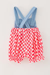 Strawberry printed bubble baby romper. RPG64273 JEAN